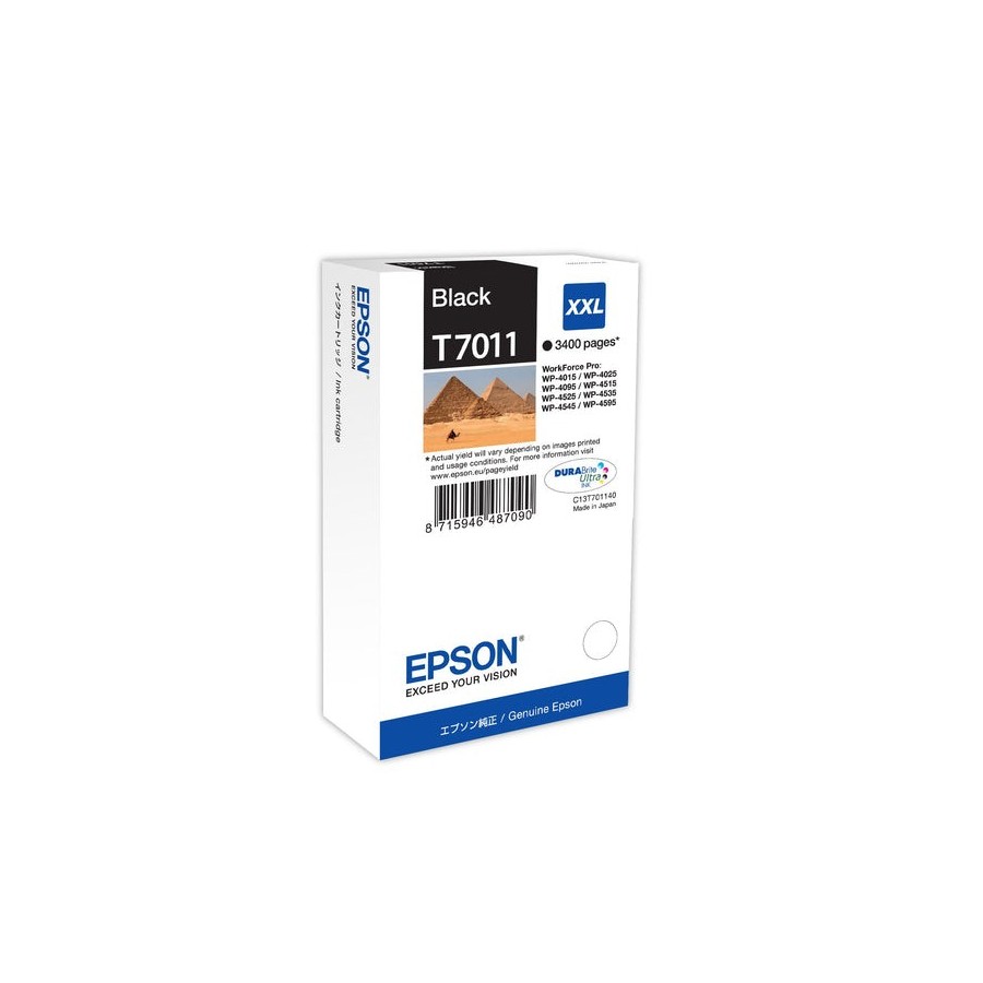 Tinta original epson t7011 tamaño xxl negro