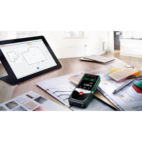 Bosch bricolaje y jardín telémetro láser advanceddistance 50c verde negro, alcance 50m, bluetooth 06036722z0