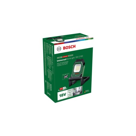Foco bosch bricolaje y jardín universalworklight 18v-2100, de construcción sin batería ni cargador 06039a1300