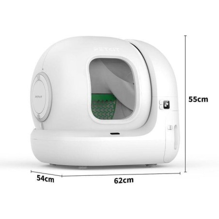 Arenero automático petkit pura max 2 basic kit - con tecnología xsecure - control app - capacidad extragrande