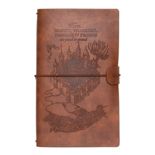 Cuaderno de viaje mapa merodeador harry potter
