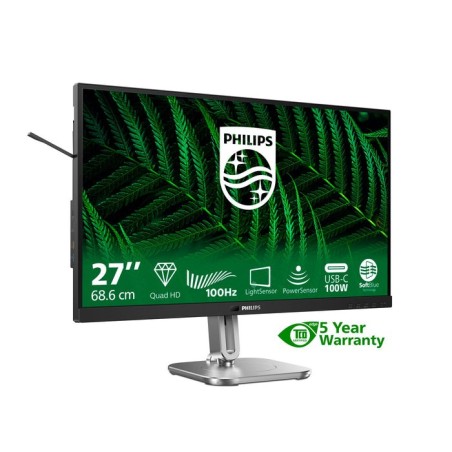 Monitor philips 27b2g5601 00  27" 2560x1440 100hz 2xhdmi dp usb dark gray