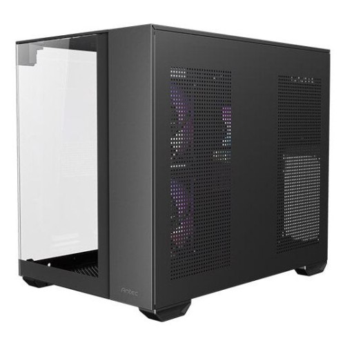 Caja pc antec cx600m trio argb mini tower negro, transparente