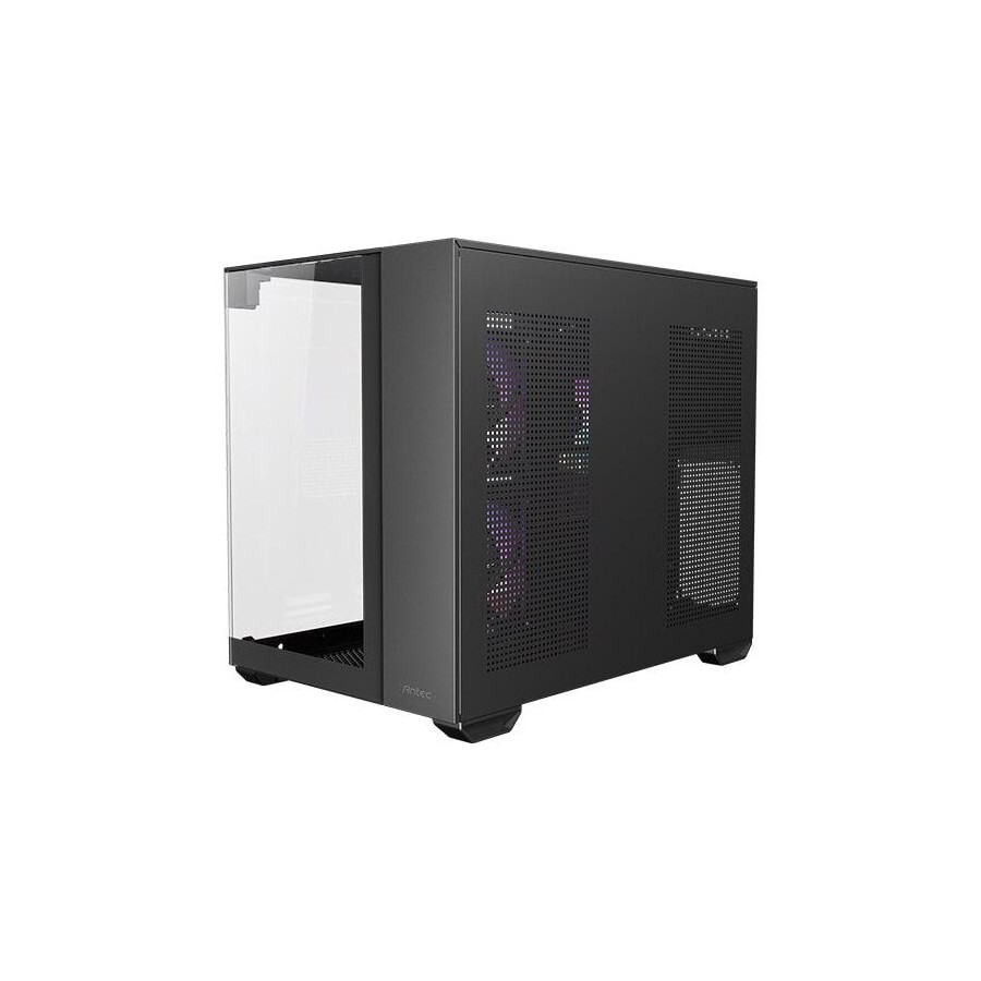 Caja pc antec cx600m trio argb mini tower negro, transparente