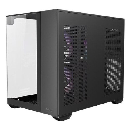 Caja pc antec cx600m trio argb mini tower negro, transparente
