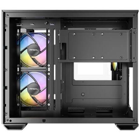 Caja pc antec cx600m trio argb mini tower negro, transparente