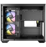 Caja pc antec cx600m trio argb mini tower negro, transparente