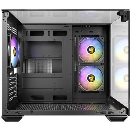 Caja pc antec cx600m trio argb mini tower negro, transparente