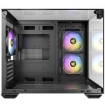 Caja pc antec cx600m trio argb mini tower negro, transparente