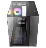 Caja pc antec cx600m trio argb mini tower negro, transparente