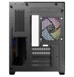 Caja pc antec cx600m trio argb mini tower negro, transparente