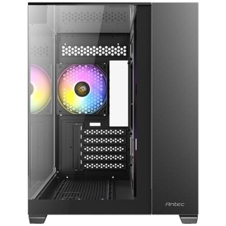 Caja pc antec cx600m trio argb mini tower negro, transparente