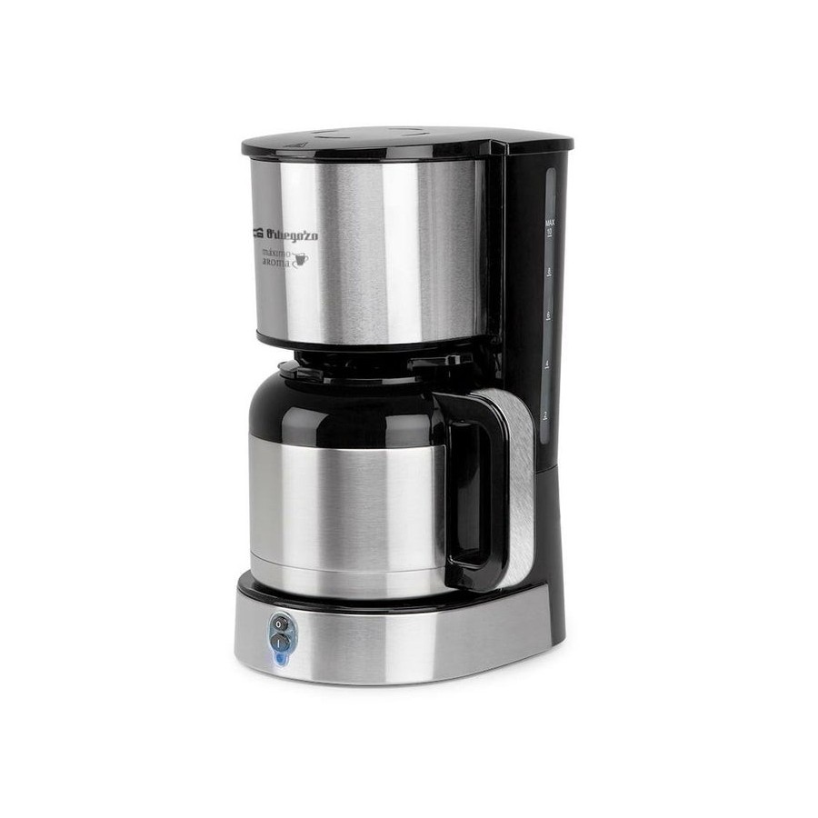 Cafetera de goteo orbegozo cg 5020 12 tazas plata