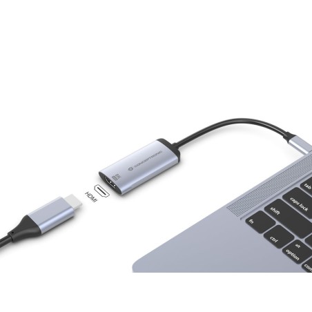 Adaptador usb-c a hdmi 2.1 conceptronic 8k 60hz carcasa aluminio abby23g