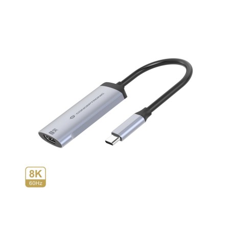 Adaptador usb-c a hdmi 2.1 conceptronic 8k 60hz carcasa aluminio abby23g