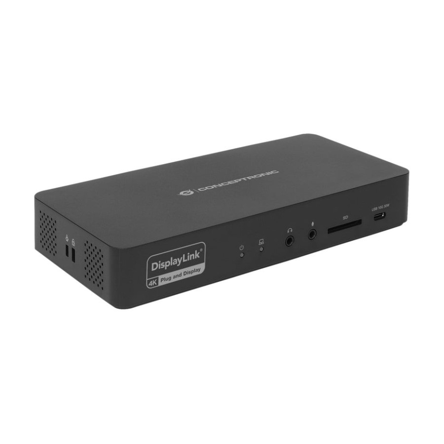 Docking usb-c 17-in-1 conceptronic 2xhdm 2xdp 2xusb-a 3.2 3xusb-c audio in/out pd 96w 1xrj45 2.5gbe