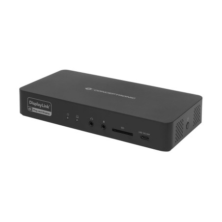 Docking usb-c 17-in-1 conceptronic 2xhdm 2xdp 2xusb-a 3.2 3xusb-c audio in/out pd 96w 1xrj45 2.5gbe