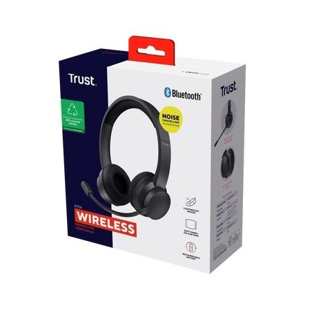 Auriculares inalámbricos trust ayda enc con micrófono negros