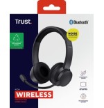 Auriculares inalámbricos trust ayda enc con micrófono negros