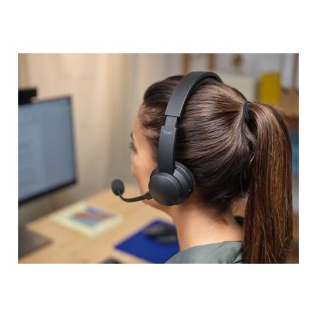 Auriculares inalámbricos trust ayda enc con micrófono negros