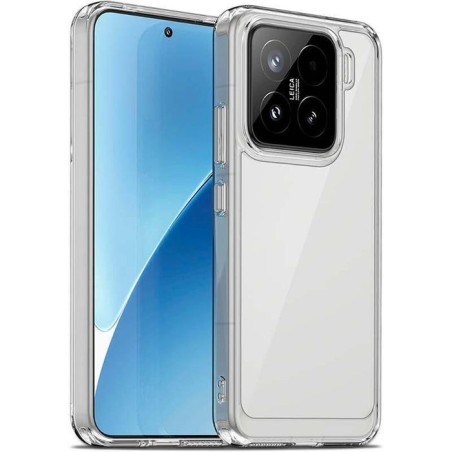Funda antigolpes premium para xiaomi 15 pro 5g acrílico anti-amarillo transparente