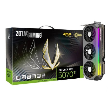 Tarjeta grafica zotac gaming geforce rtx 5070 ti amp extreme infinity 16gb gddr7 dlss4 zt-b50710b-10p