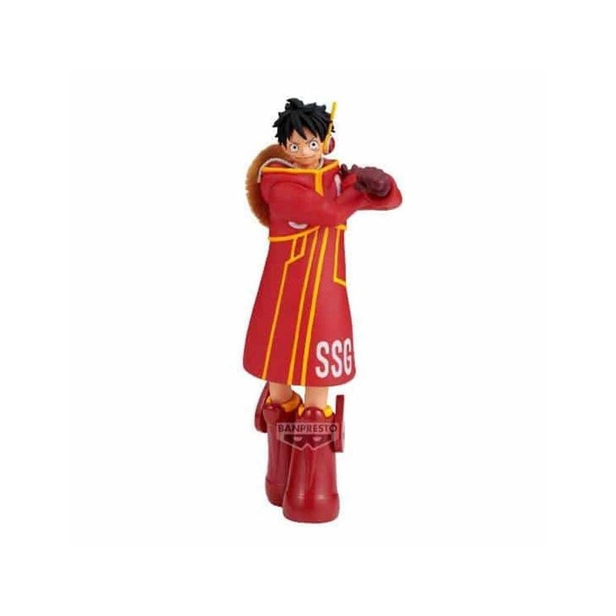 Figura banpresto one piece the shukko monkey d. luffy ver. egghead 14cm