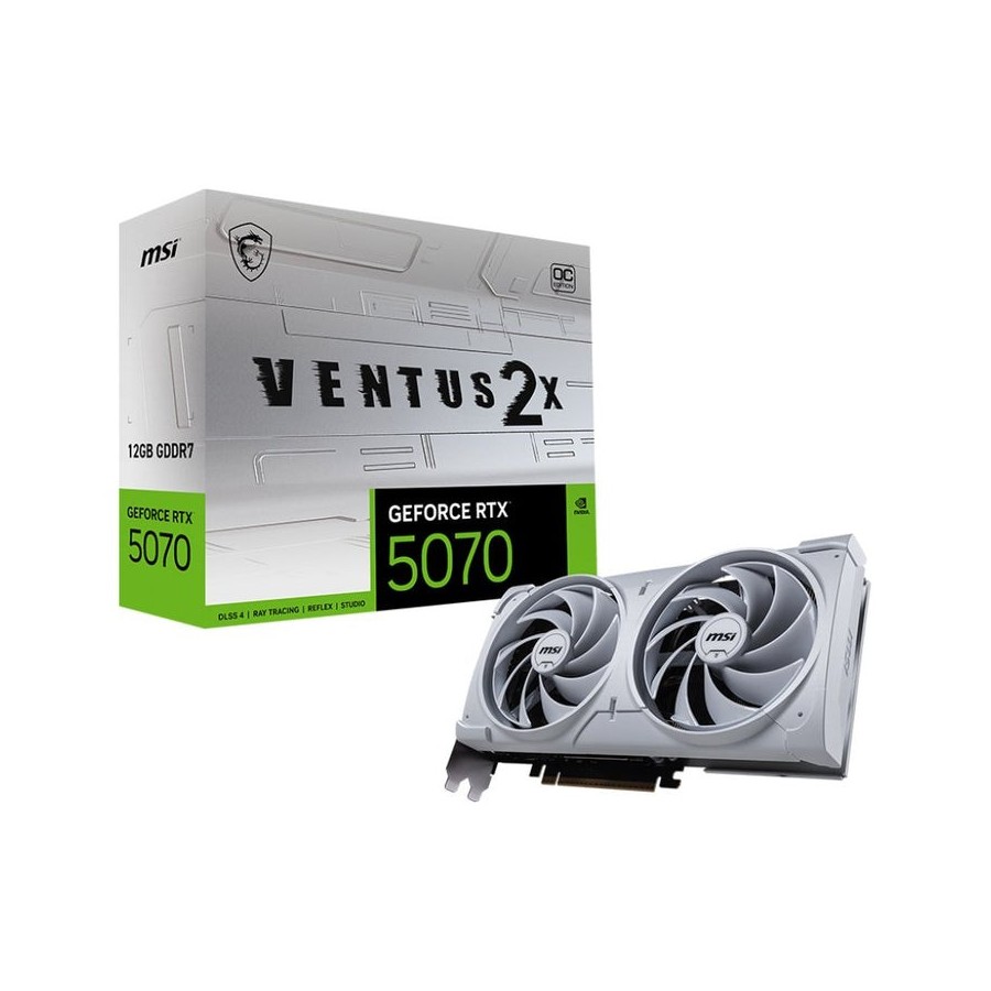 Tarjeta grafica msi rtx 5070 12g ventus 2x oc white
