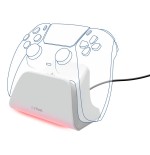 Base de carga rapida para ps5 gxt 255 blanco trust soporte de carga rápida / indicadores lumínicos