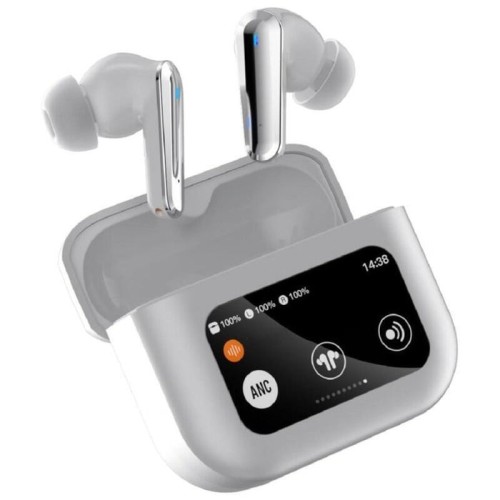 Auriculares hbq yyk-q30 anc lcd plata