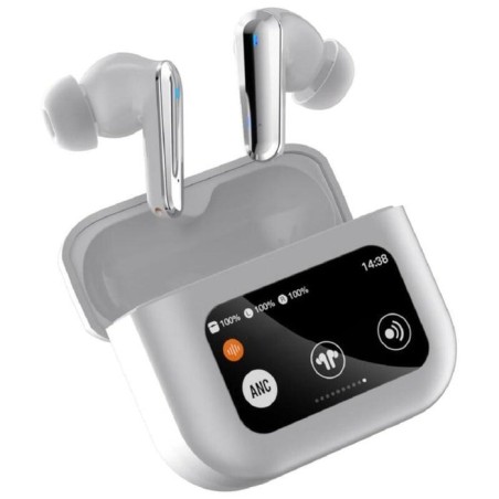 Auriculares hbq yyk-q30 anc lcd plata