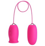 Pretty love - daisy huevo vibrador + lengua estimuladora de clítoris rosa
