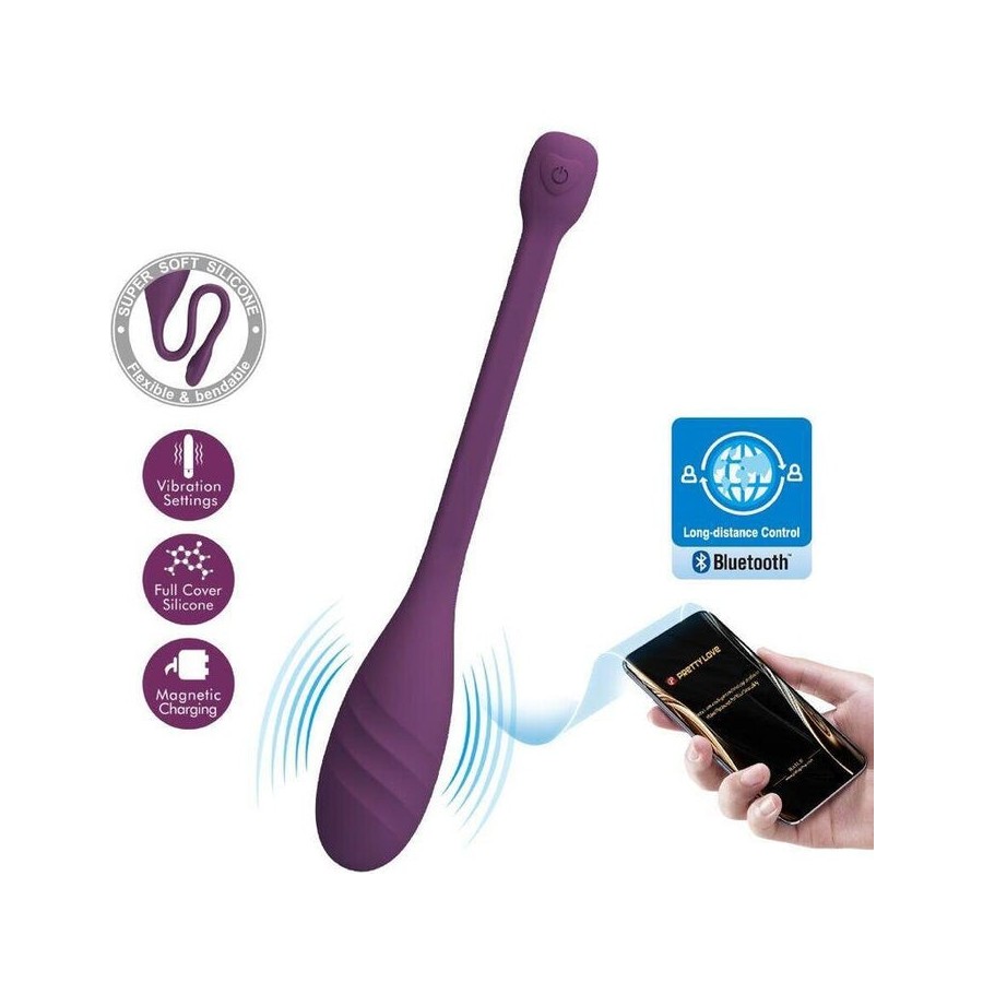 Pretty love - leviathan vibrador controlado por app morado