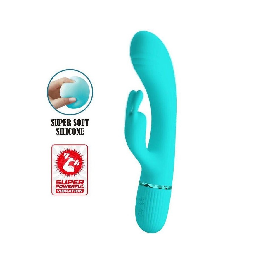 Pretty love - scocco vibrador rabbit turquesa