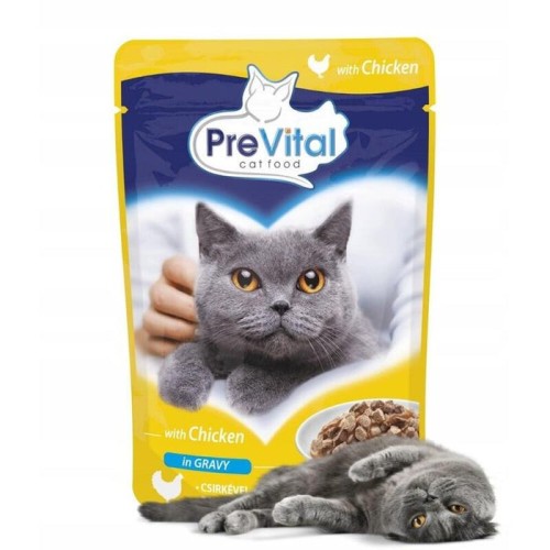 Prevital pollo en gelatina para gatos 100g