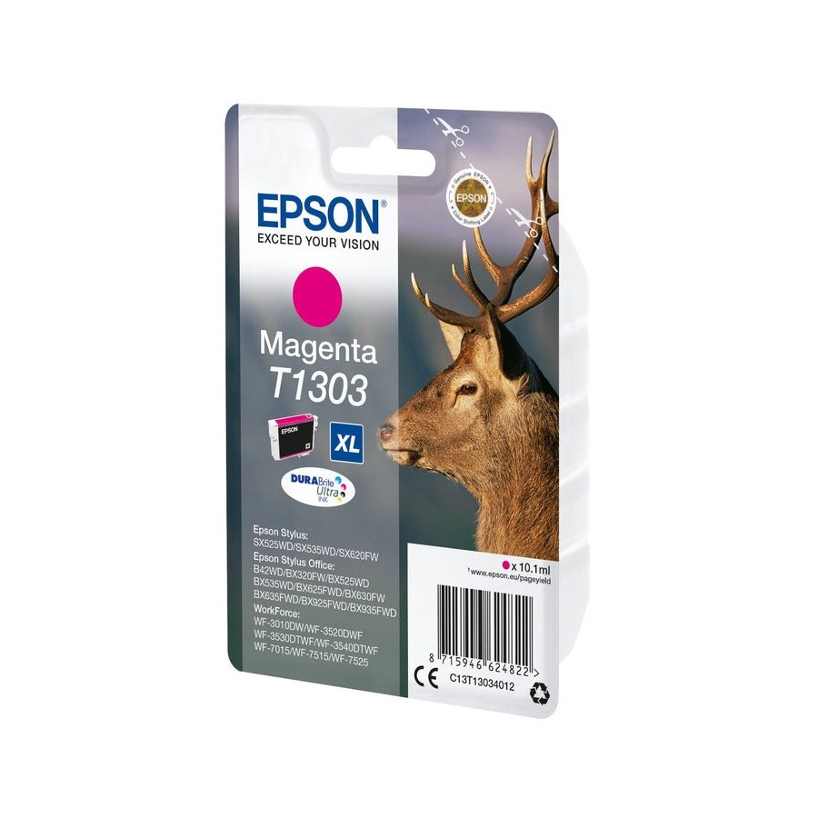 Tinta original epson t1303 xl alta capacidad magenta