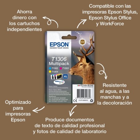 Tinta original epson t1303 xl alta capacidad magenta