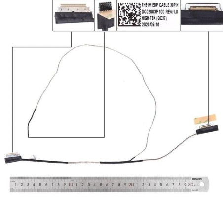 Cable lcd led acer an515 44 45 55 57 30pin 0.5. dc02003p100 50.q7kn2.011
