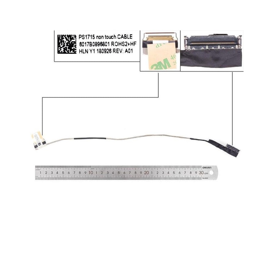 Cable lcd led hp 850 855 750 755 g5 zbook 15u ps1715 sin táctil. 6017b0896801