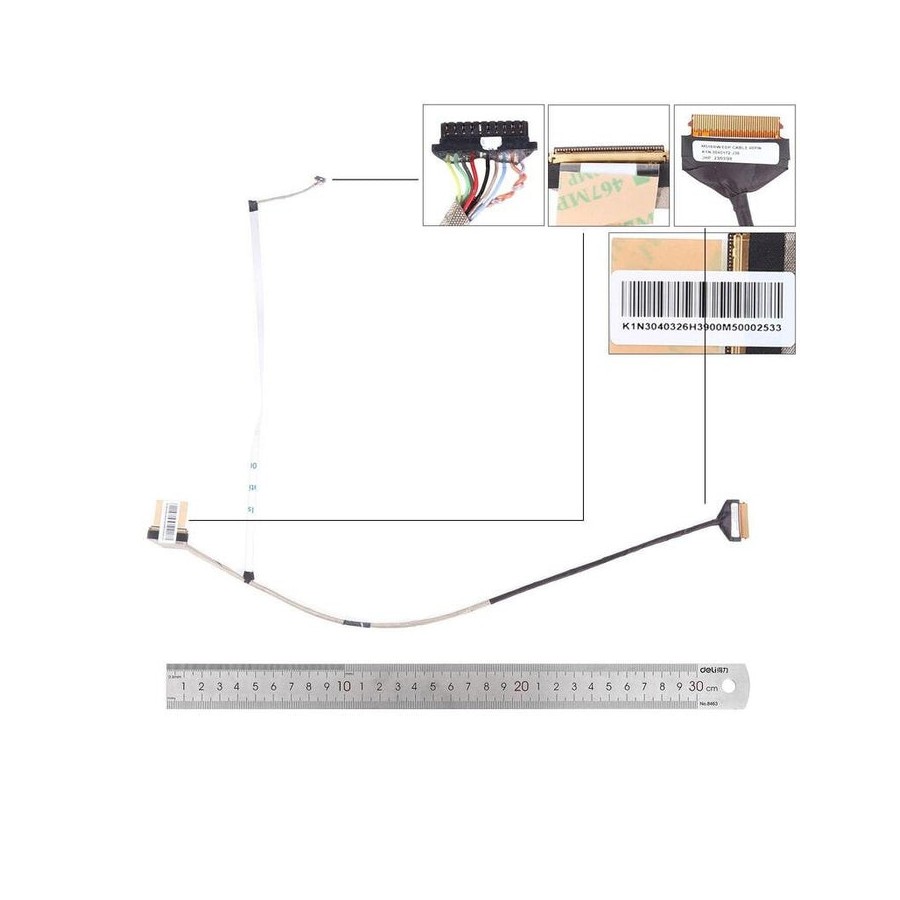 Cable lcd led msi gf65 gf63 ms16rw w1 ms 16r4 40pin. k1n 3040172 j36