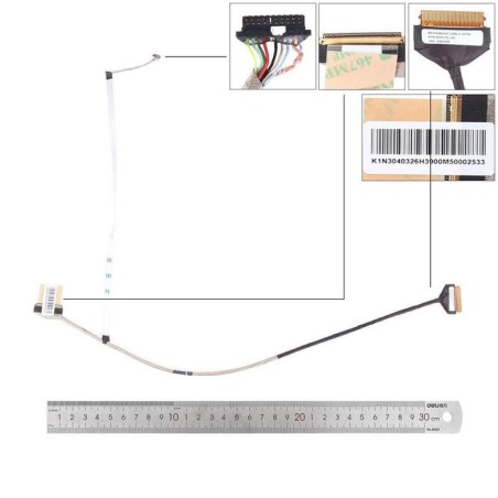 Cable lcd led msi gf65 gf63 ms16rw w1 ms 16r4 40pin. k1n 3040172 j36