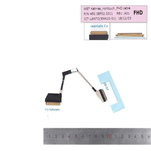 Cable lcd led hp envy 13 ah tpn w136 30pin 0.5. 450.0ef02.0011