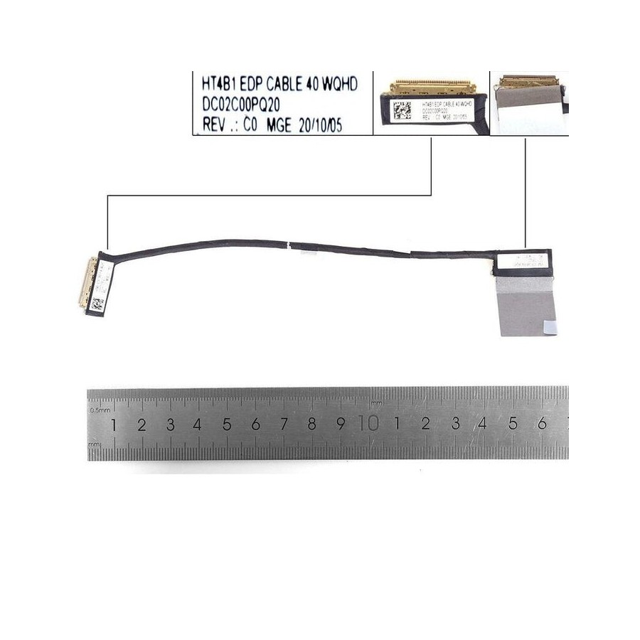 Cable lcd led lenovo thinkpad t14s gen 2 wqhd 40pin0.4 5c11c12514 dc02c00pq20 dc02c00pq10