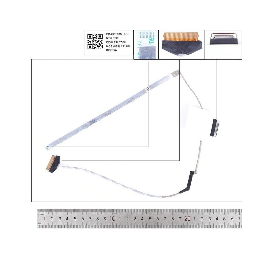 Cable lcd led hp 440 g9 445 g9 hsn q34c 4 zhan 66 pro 30pin 0.5. dd0x8slc500 dd0x8slc420 dd0x8slc621