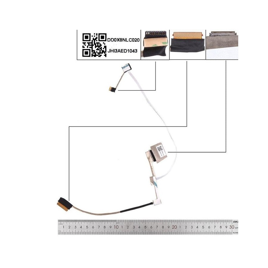 Cable lcd led hp probook 450 g7, 455 g7. dd0x8nlc000, dd0x8nlc010, dd0x8nlc020, l91063 001