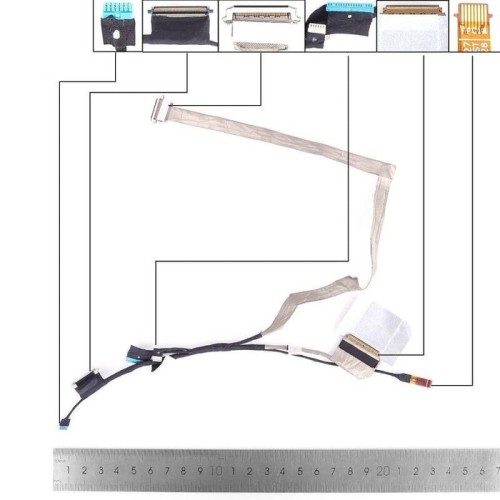 Cable lcd led dell 7420 e7420 7200 p135g 40pin 0.5. dc02c00r100 09wv8f