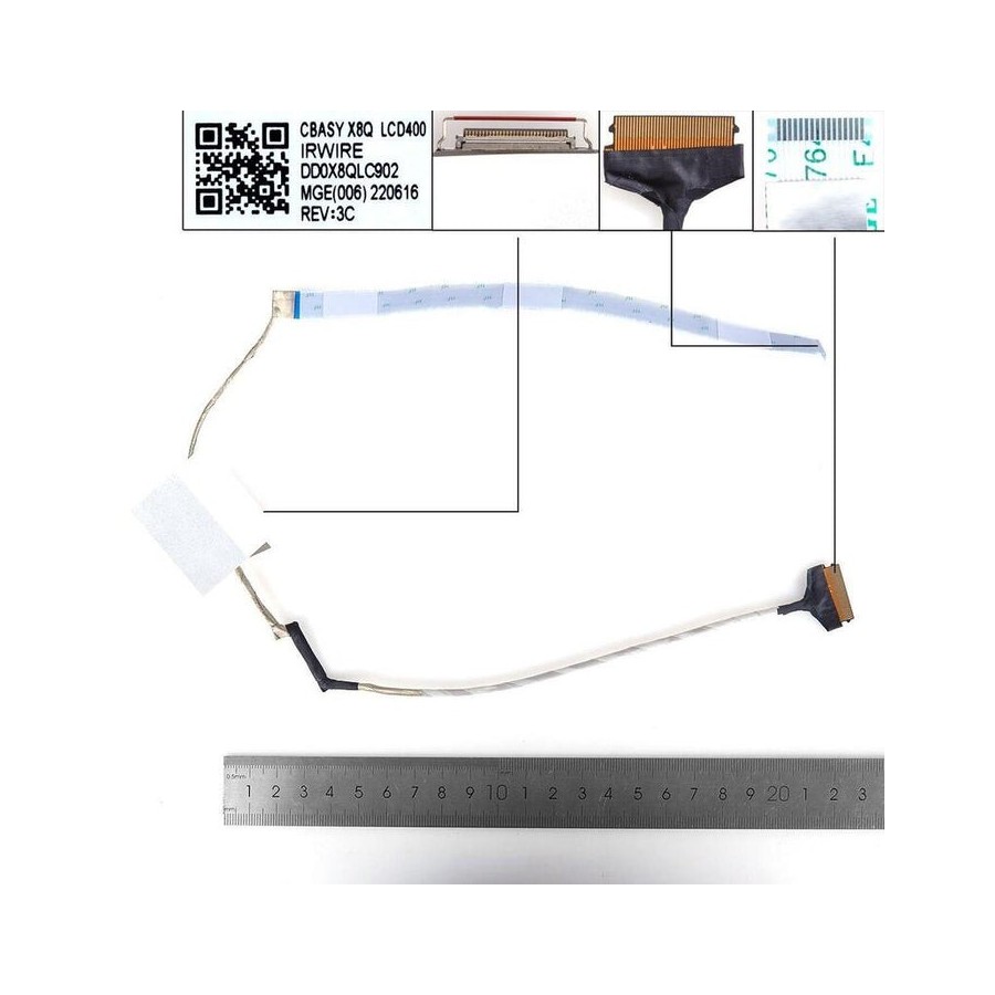 Cable lcd led hp probook 450 g8 455 g8 650 g8 30pin. ddx8qclc921 ddx8qclc902