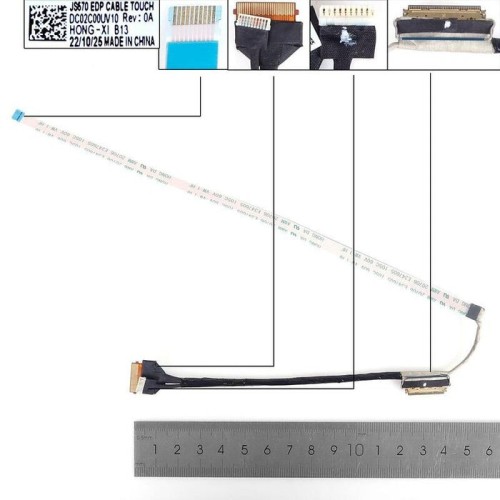 Cable lcd led cable lcd lenovo ideapad 1 15ijl7 js570 con táctil 40pin0.4 dc02c00uv00 dc02c00uv10