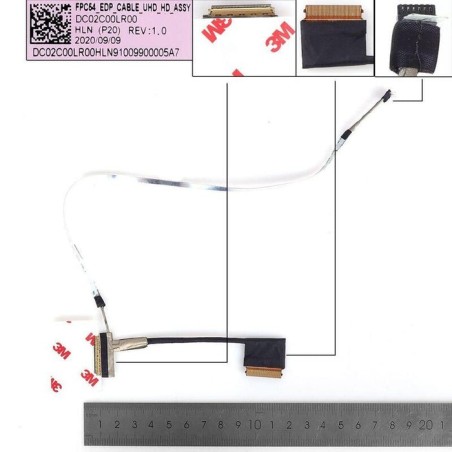Cable lcd led hp air 15 dh tpn c143 4k 40pin 0.5 uhd 144hz dc02c00lr00