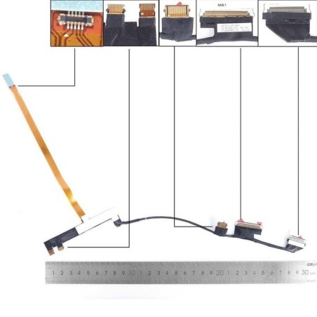 Cable lcd led dell inspiron 7386 p91g 40pin 0.4 uhd. 0gk4yc 450.0ez0l.0012